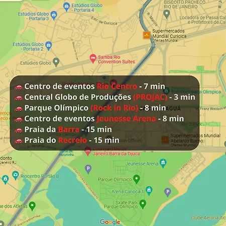 Quarto1 privativo em APTO Rio Centro Barra Olímpica - Com Anfitrião Room with host-2
